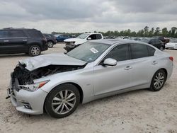 Salvage cars for sale from Copart Houston, TX: 2016 Infiniti Q50 Premium