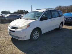Salvage cars for sale at East Granby, CT auction: 2004 Toyota Sienna CE