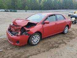 Salvage cars for sale at Gainesville, GA auction: 2013 Toyota Corolla Base