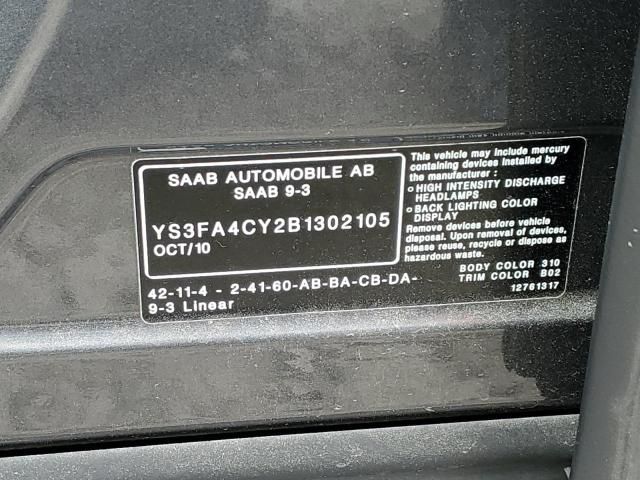 2011 Saab 9-3 2.0T