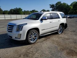 Salvage cars for sale at Shreveport, LA auction: 2017 Cadillac Escalade Luxury