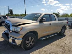 Salvage cars for sale from Copart Miami, FL: 2010 Toyota Tundra Double Cab SR5