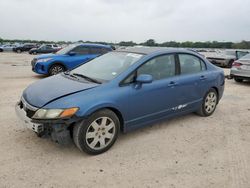 Salvage cars for sale at San Antonio, TX auction: 2008 Honda Civic LX