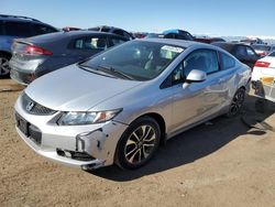 Salvage cars for sale at Brighton, CO auction: 2013 Honda Civic EXL