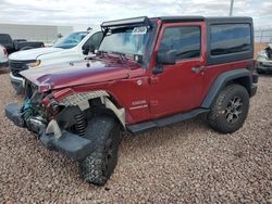 Jeep salvage cars for sale: 2012 Jeep Wrangler Sport