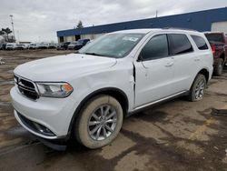 Salvage cars for sale from Copart Woodhaven, MI: 2017 Dodge Durango SXT