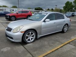 Salvage cars for sale at Sacramento, CA auction: 2006 Infiniti G35