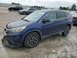 Salvage cars for sale at Houston, TX auction: 2016 Honda CR-V SE