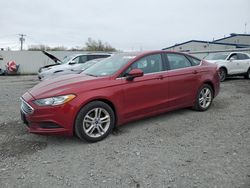 Salvage cars for sale from Copart Albany, NY: 2018 Ford Fusion SE