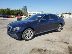 Salvage cars for sale from Copart Miami, FL: 2017 Mercedes-Benz E 300 4matic