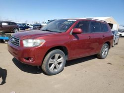 Toyota Highlander Sport Vehiculos salvage en venta: 2008 Toyota Highlander Sport