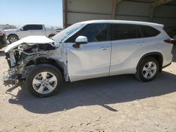Salvage cars for sale from Copart Houston, TX: 2023 Toyota Highlander Hybrid LE