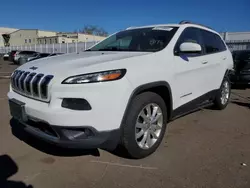 Salvage cars for sale at New Britain, CT auction: 2016 Jeep Cherokee Limited