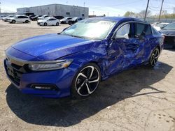Salvage cars for sale from Copart Chicago Heights, IL: 2018 Honda Accord Sport