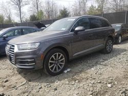 Salvage cars for sale from Copart Waldorf, MD: 2018 Audi Q7 Premium Plus