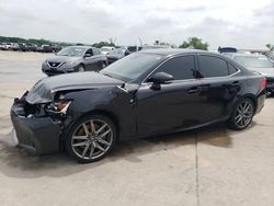 Salvage cars for sale at Grand Prairie, TX auction: 2017 Lexus IS 200T