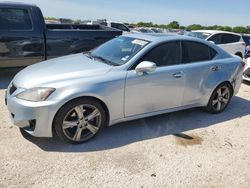 Salvage cars for sale from Copart San Antonio, TX: 2011 Lexus IS 250