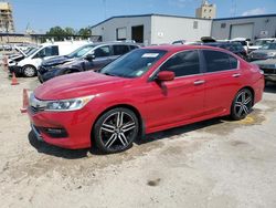 Honda Accord Sport Vehiculos salvage en venta: 2016 Honda Accord Sport