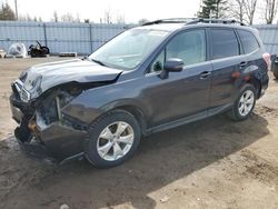 Salvage cars for sale from Copart Ontario Auction, ON: 2014 Subaru Forester 2.5I Touring