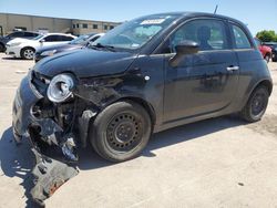 Salvage cars for sale at Wilmer, TX auction: 2015 Fiat 500 POP