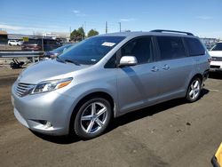 Salvage cars for sale from Copart Denver, CO: 2015 Toyota Sienna XLE