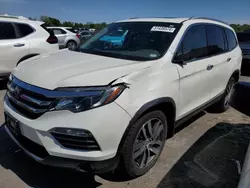 Salvage cars for sale at Cahokia Heights, IL auction: 2016 Honda Pilot Touring
