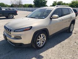 Salvage cars for sale at San Antonio, TX auction: 2015 Jeep Cherokee Limited