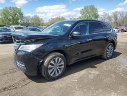 Salvage cars for sale at Des Moines, IA auction: 2015 Acura MDX Technology