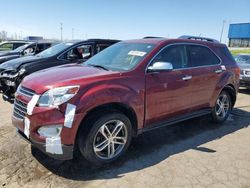 Salvage cars for sale from Copart Woodhaven, MI: 2017 Chevrolet Equinox Premier