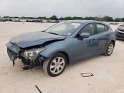 Salvage cars for sale from Copart San Antonio, TX: 2015 Mazda 3 Sport