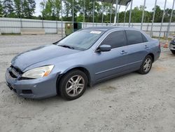 Salvage cars for sale at Spartanburg, SC auction: 2007 Honda Accord SE