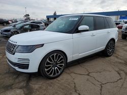 Salvage cars for sale from Copart Woodhaven, MI: 2018 Land Rover Range Rover HSE