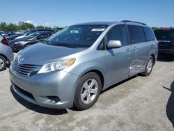 Salvage cars for sale at Cahokia Heights, IL auction: 2015 Toyota Sienna LE