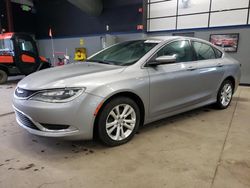 Salvage cars for sale at East Granby, CT auction: 2015 Chrysler 200 Limited