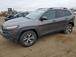 Salvage cars for sale at Brighton, CO auction: 2015 Jeep Cherokee Trailhawk