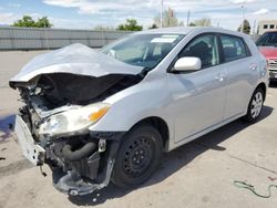 Salvage cars for sale from Copart Littleton, CO: 2011 Toyota Corolla Matrix