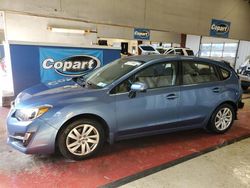 Salvage cars for sale from Copart Angola, NY: 2015 Subaru Impreza Premium