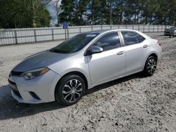 Salvage cars for sale from Copart Loganville, GA: 2016 Toyota Corolla L