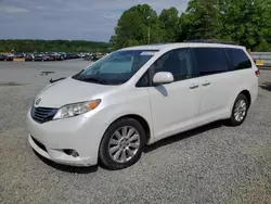 Salvage cars for sale at Concord, NC auction: 2011 Toyota Sienna XLE