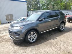 Salvage cars for sale from Copart Austell, GA: 2018 Ford Explorer Limited