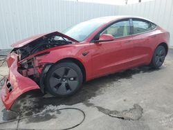 Salvage cars for sale from Copart Riverview, FL: 2023 Tesla Model 3
