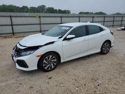 Salvage cars for sale from Copart New Braunfels, TX: 2018 Honda Civic LX