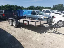 Salvage cars for sale from Copart Ocala, FL: 2022 Other 2022 AJ Trailers 7X16 Utility Trailer