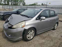 Honda FIT S salvage cars for sale: 2007 Honda FIT S