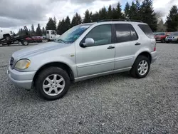 Salvage cars for sale from Copart Graham, WA: 1999 Mercedes-Benz ML 430
