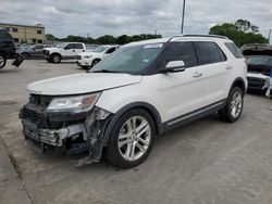 Salvage cars for sale from Copart Wilmer, TX: 2017 Ford Explorer Limited