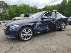 Salvage cars for sale at Austell, GA auction: 2015 Mercedes-Benz C 300 4matic