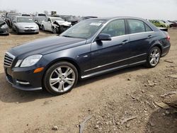 Salvage cars for sale from Copart Elgin, IL: 2012 Mercedes-Benz E 350 4matic