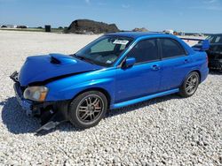 Salvage cars for sale at New Braunfels, TX auction: 2005 Subaru Impreza WRX STI