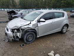 Salvage cars for sale from Copart Graham, WA: 2015 Chevrolet Sonic LT